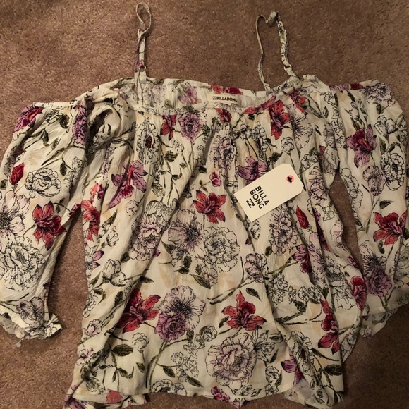 Billabong Women’s off the shoulder tank - Picture 2 of 6